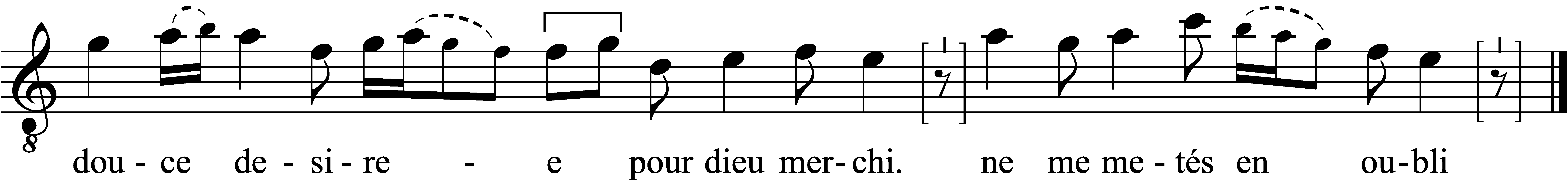 Refrain musical notation